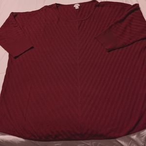 (1) Maroon & (1) Dark Green 3X Sweaters